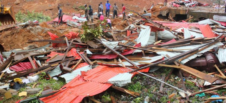 14 augustus 2017 Overstromingen en aardverschuivingen in Sierra Leone